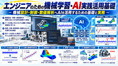 エンジニアのための機械学習・AI実践活用基礎セミナー－機械設計・制御・数値解析へAIを活用するための基礎と実務－