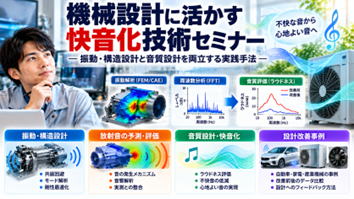 機械設計に活かす快音化技術セミナー